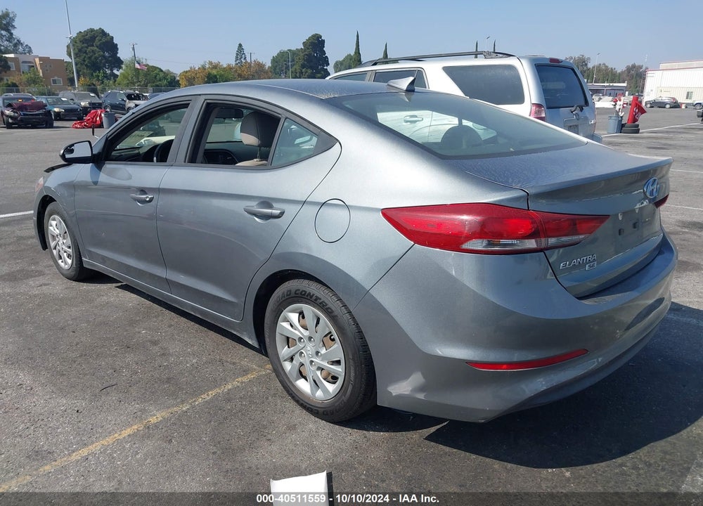 2017 HYUNDAI ELANTRA SE VIN: KMHD74LF3HU152407