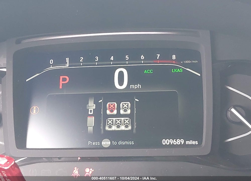 2024 HONDA PASSPORT AWD TRAILSPORT VIN: 5FNYF8H62RB007488
