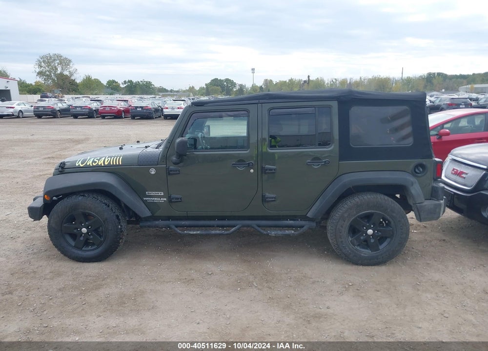 2015 JEEP WRANGLER UNLIMITED SPORT VIN: 1C4BJWDGXFL658593