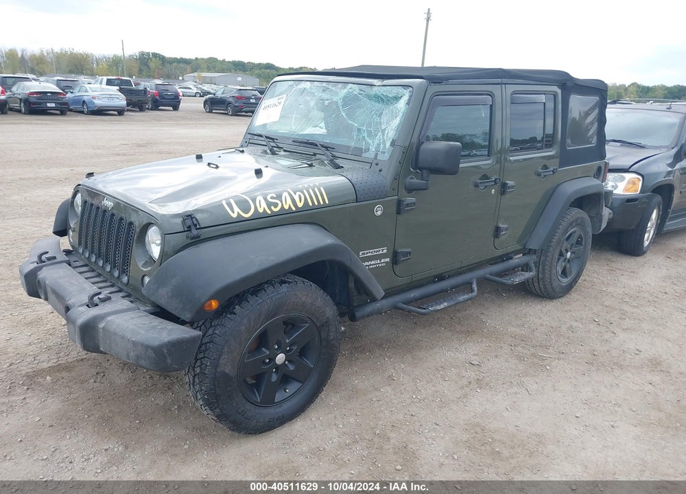 2015 JEEP WRANGLER UNLIMITED SPORT VIN: 1C4BJWDGXFL658593