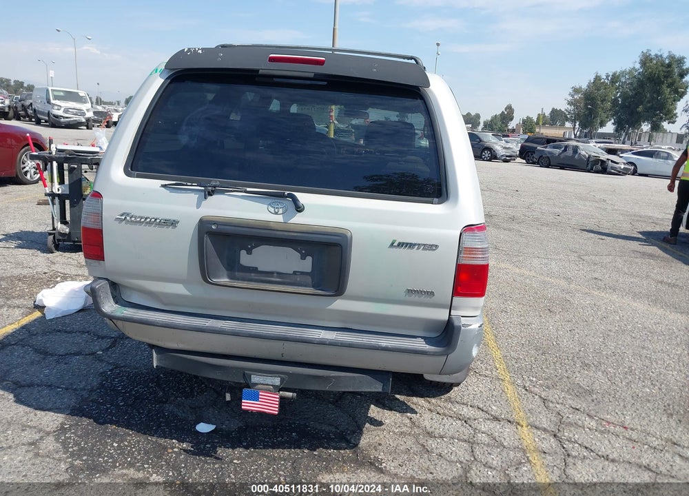 1999 TOYOTA 4RUNNER LIMITED V6 VIN: JT3GN87R7X0107841