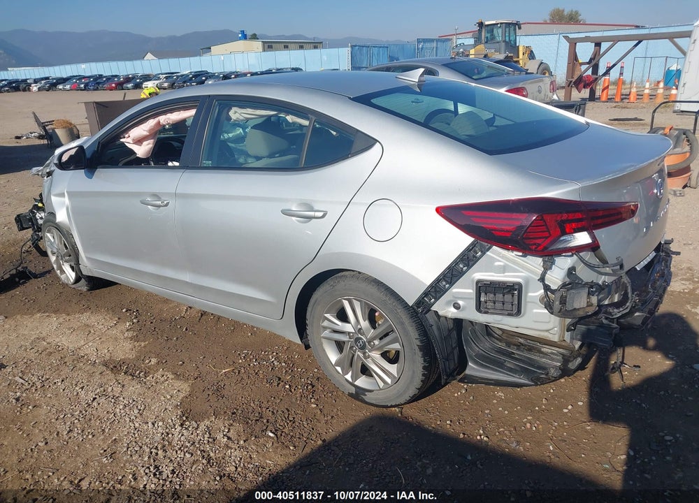 2019 HYUNDAI ELANTRA SEL VIN: 5NPD84LF5KH408078