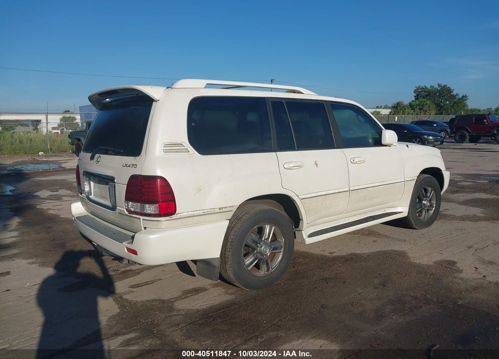 2006 LEXUS LX 470 BASE (A5) VIN: JTJHT00W764012515
