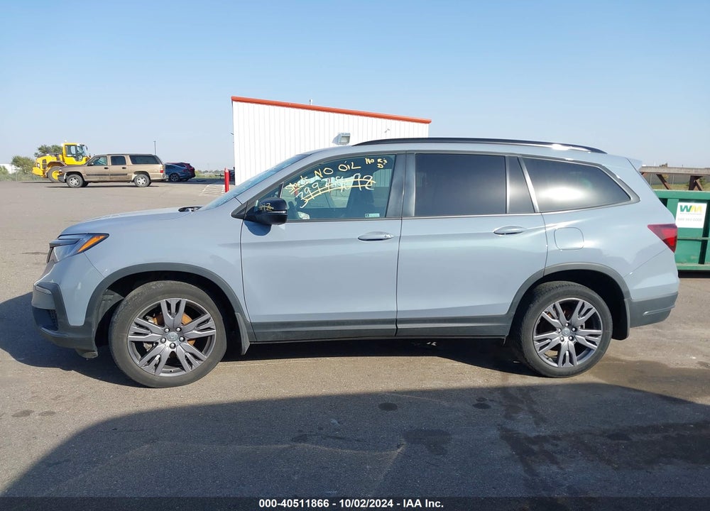 2022 HONDA PILOT AWD SPORT VIN: 5FNYF6H34NB041338