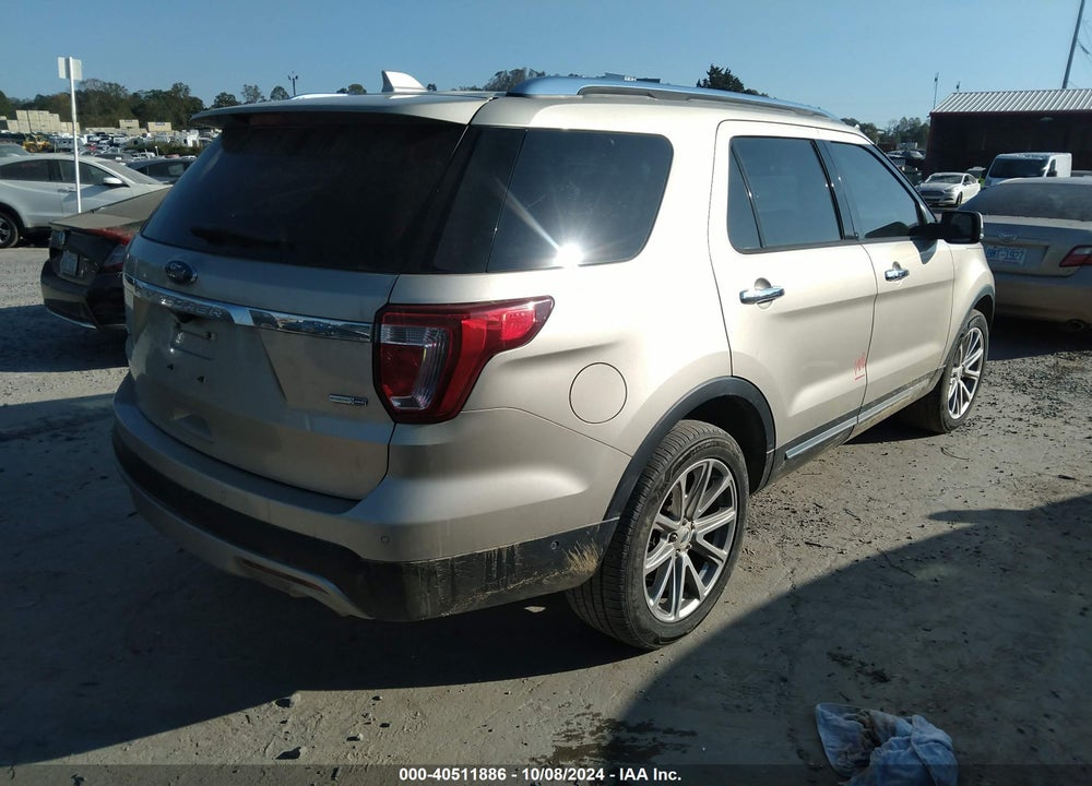 2017 FORD EXPLORER LIMITED VIN: 1FM5K8FH9HGD77744