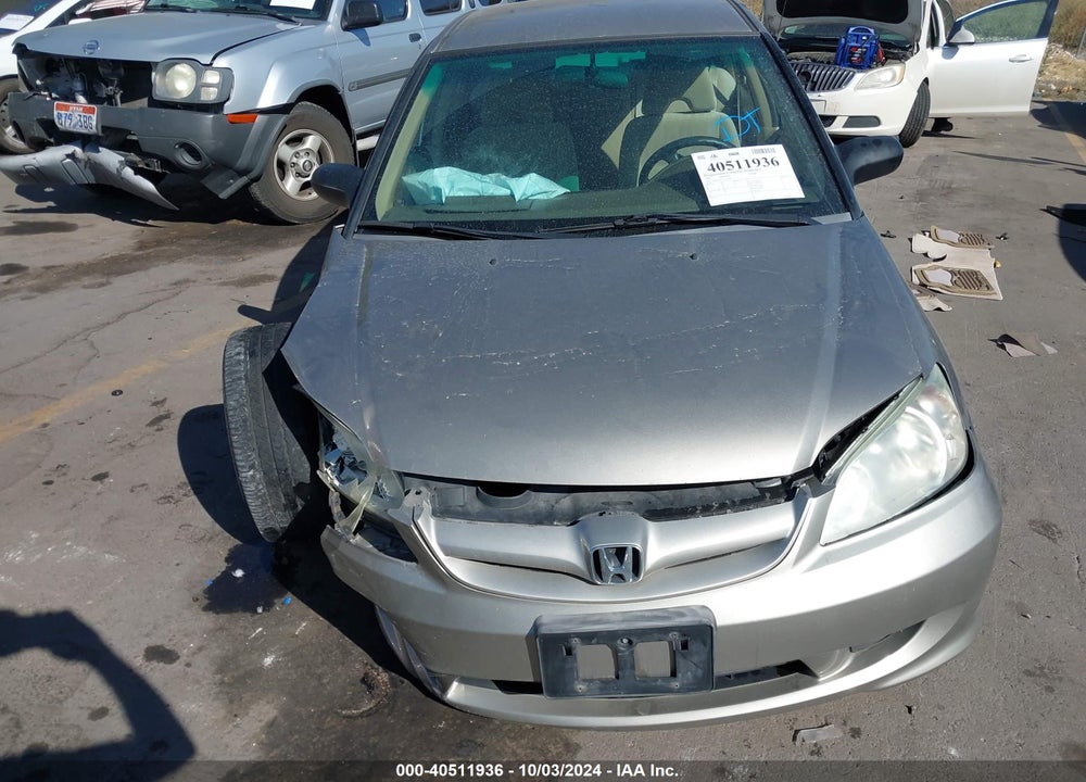 2005 HONDA CIVIC LX VIN: 1HGES16515L013954