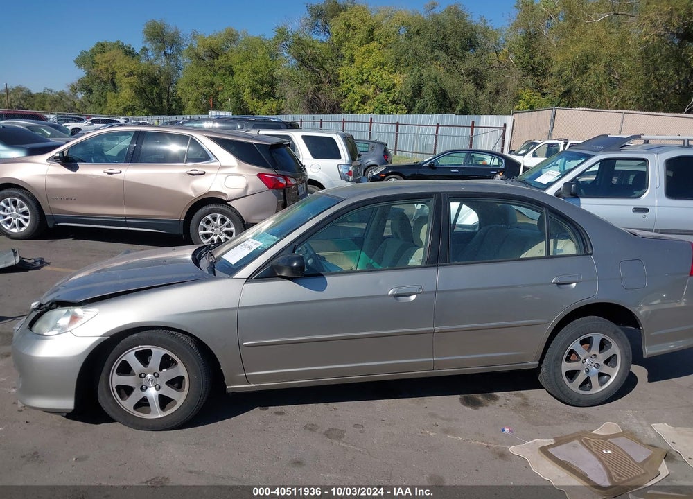 2005 HONDA CIVIC LX VIN: 1HGES16515L013954