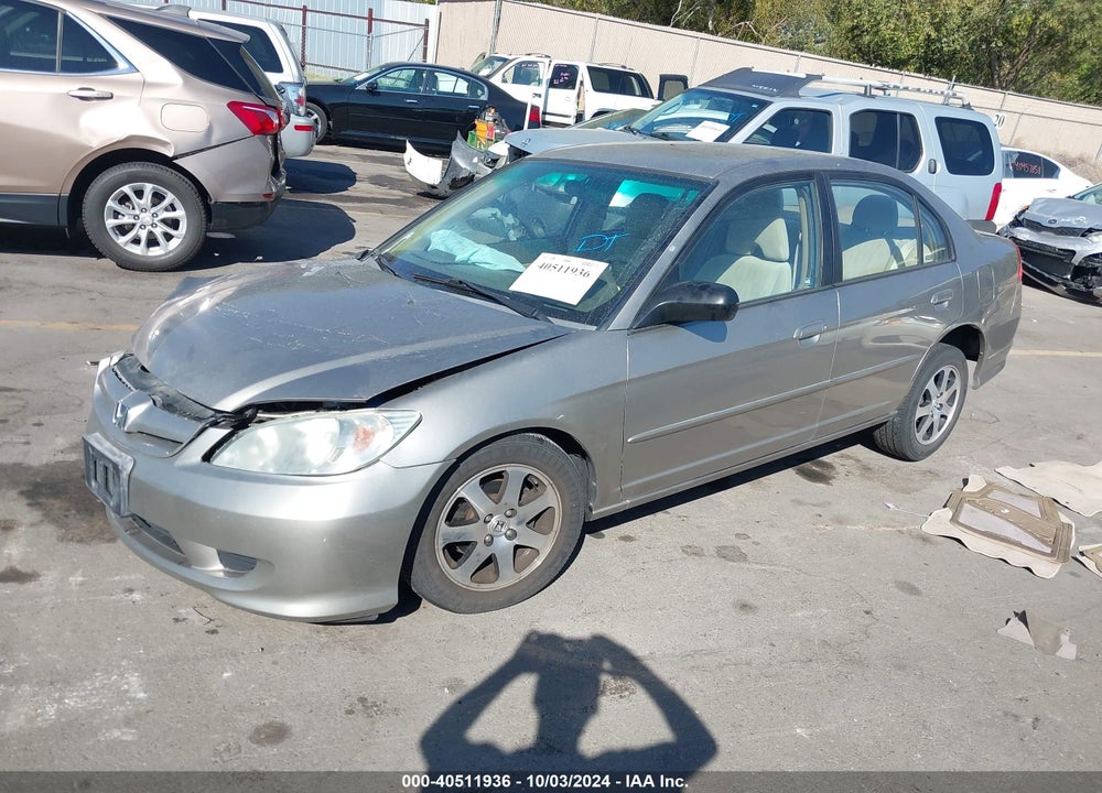 2005 HONDA CIVIC LX VIN: 1HGES16515L013954
