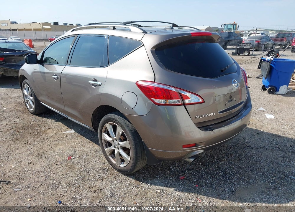 2012 NISSAN MURANO LE VIN: JN8AZ1MU3CW106204