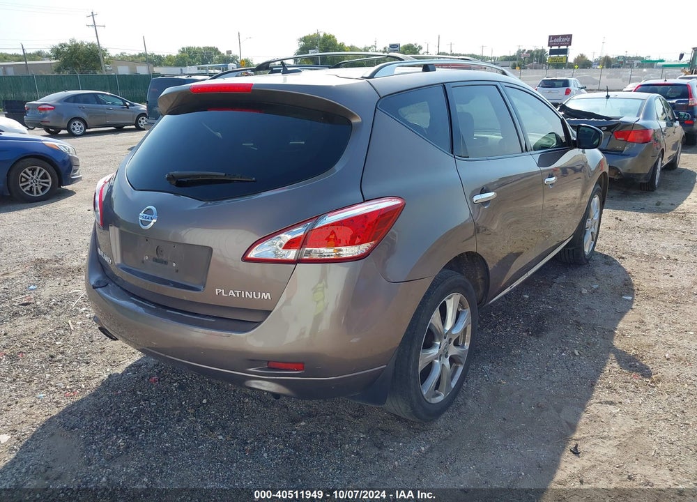 2012 NISSAN MURANO LE VIN: JN8AZ1MU3CW106204
