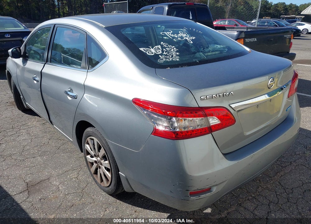2013 NISSAN SENTRA S VIN: 3N1AB7AP4DL620686