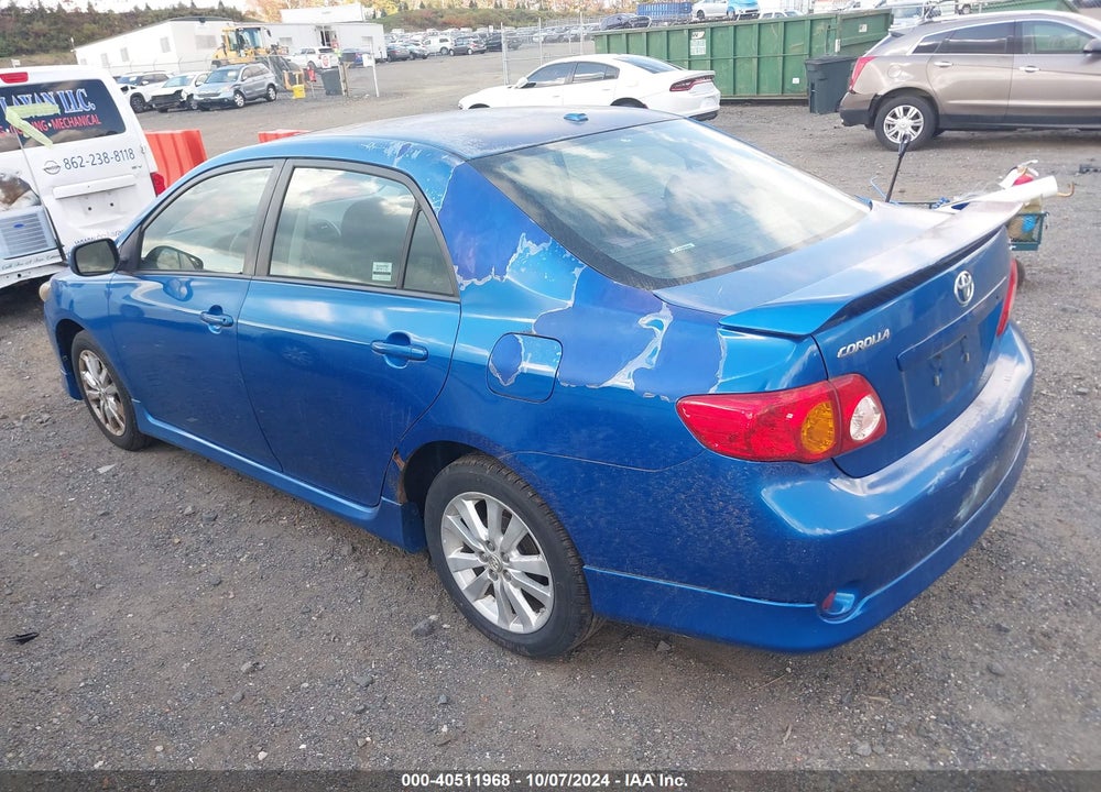 2009 TOYOTA COROLLA S VIN: 2T1BU40E19C060405
