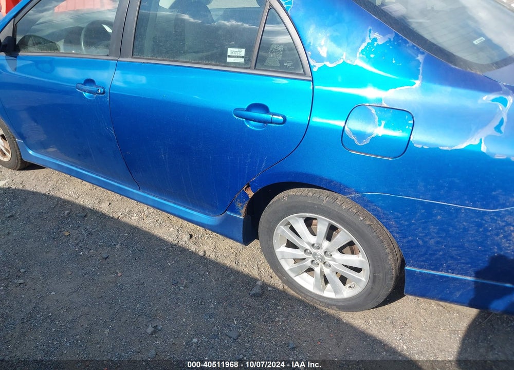 2009 TOYOTA COROLLA S VIN: 2T1BU40E19C060405