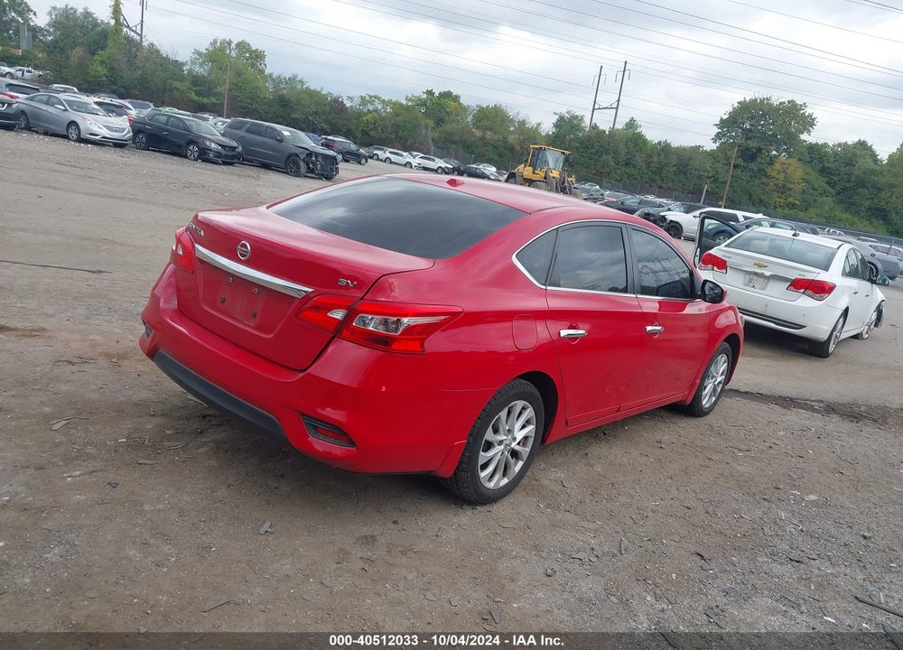 2018 NISSAN SENTRA SV VIN: 3N1AB7AP0JL617134