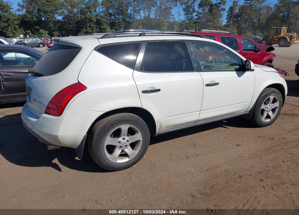 2003 NISSAN MURANO SL VIN: JN8AZ08W03W238472