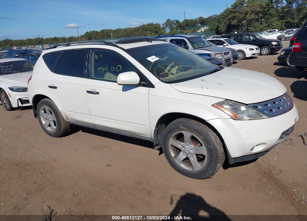 2003 NISSAN MURANO SL VIN: JN8AZ08W03W238472