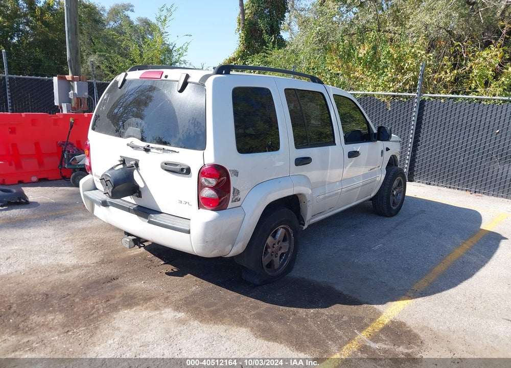 2002 JEEP LIBERTY LIMITED EDITION VIN: 1J8GL58K12W280562