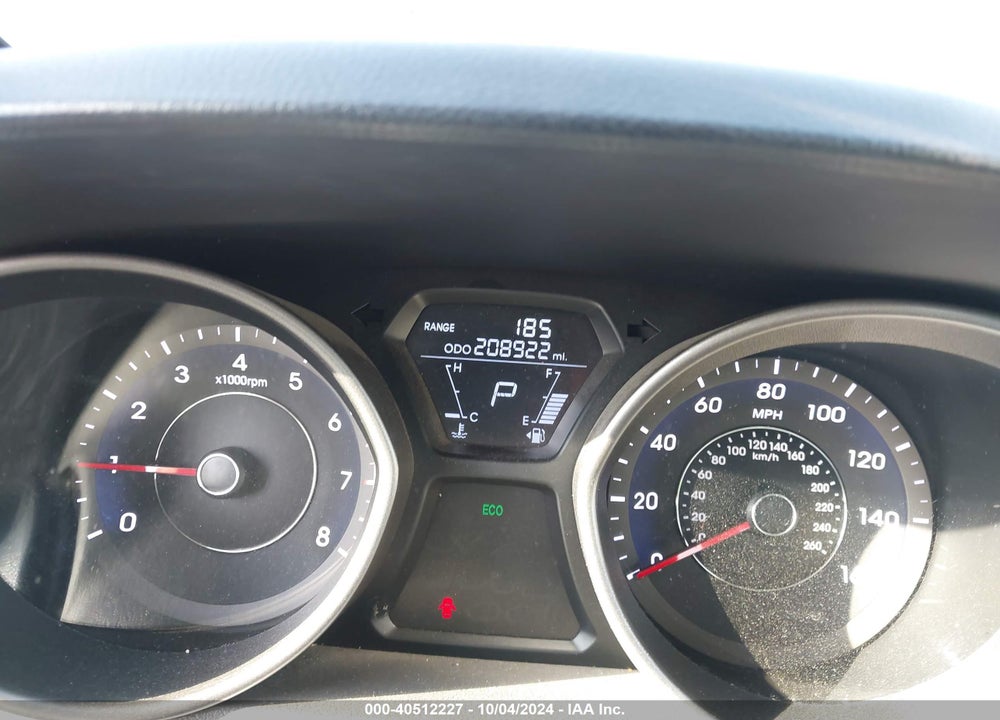 2013 HYUNDAI ELANTRA LIMITED VIN: 5NPDH4AE2DH271971