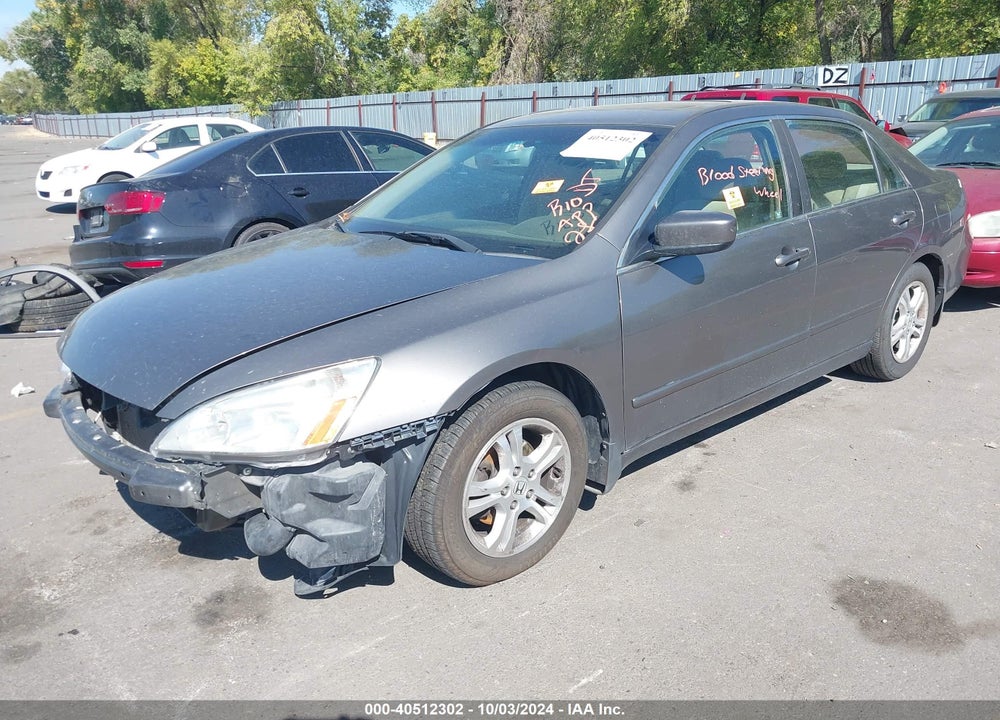 2007 HONDA ACCORD 2.4 EX VIN: 1HGCM56747A100109