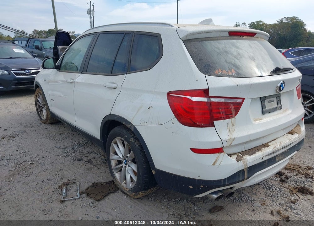 2016 BMW X3 XDRIVE28I VIN: 5UXWX9C58G0D75275