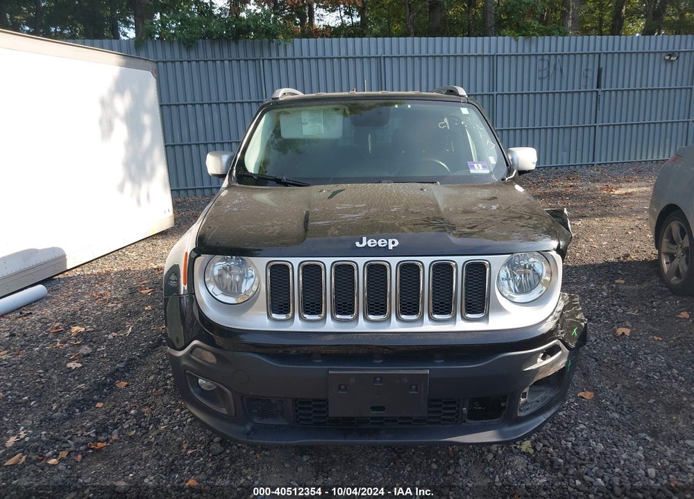 2015 JEEP RENEGADE LIMITED VIN: ZACCJBDTXFPB38612