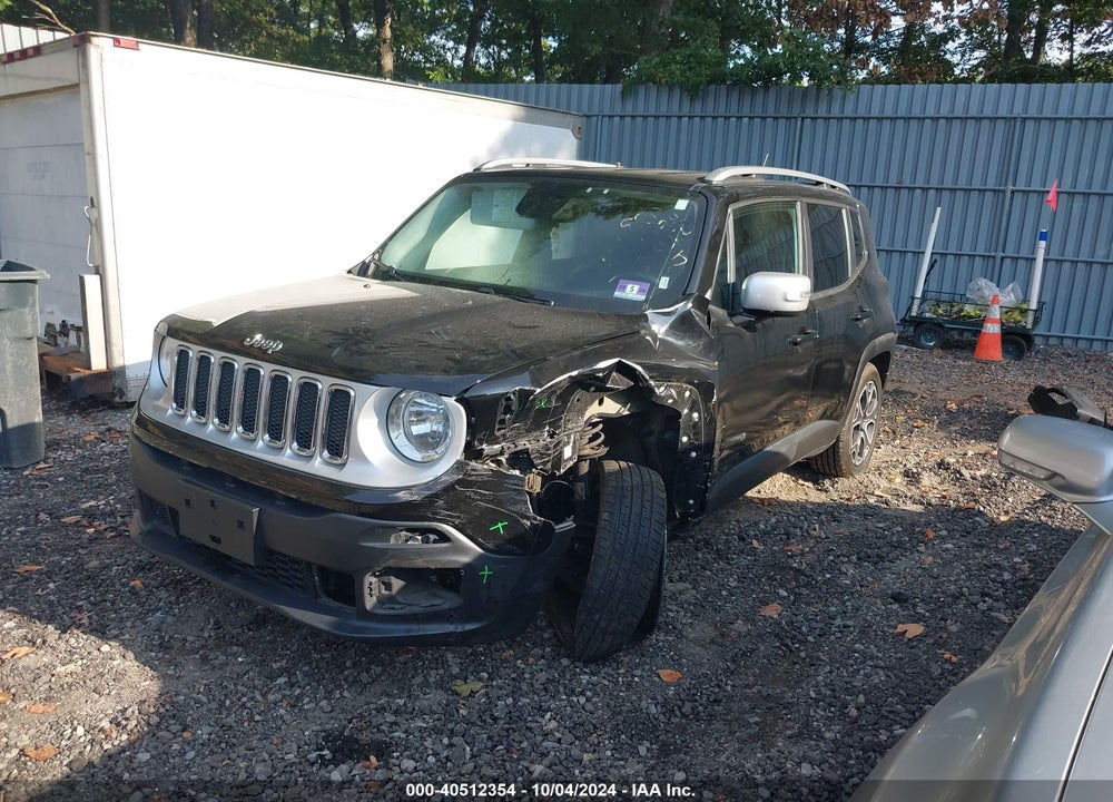 2015 JEEP RENEGADE LIMITED VIN: ZACCJBDTXFPB38612