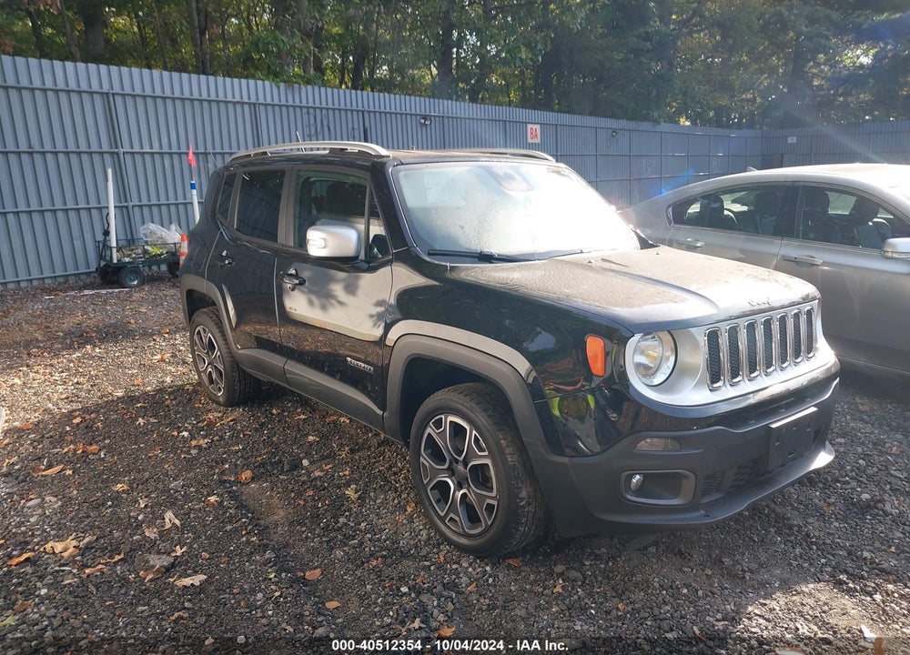 2015 JEEP RENEGADE LIMITED VIN: ZACCJBDTXFPB38612