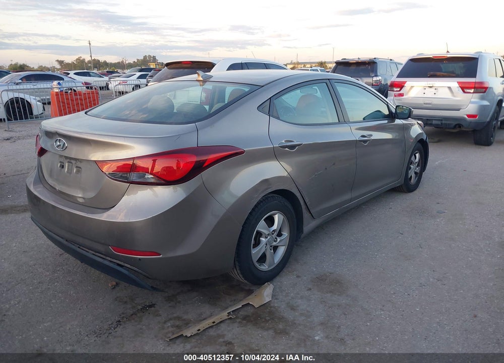 2015 HYUNDAI ELANTRA SE VIN: 5NPDH4AE8FH551297