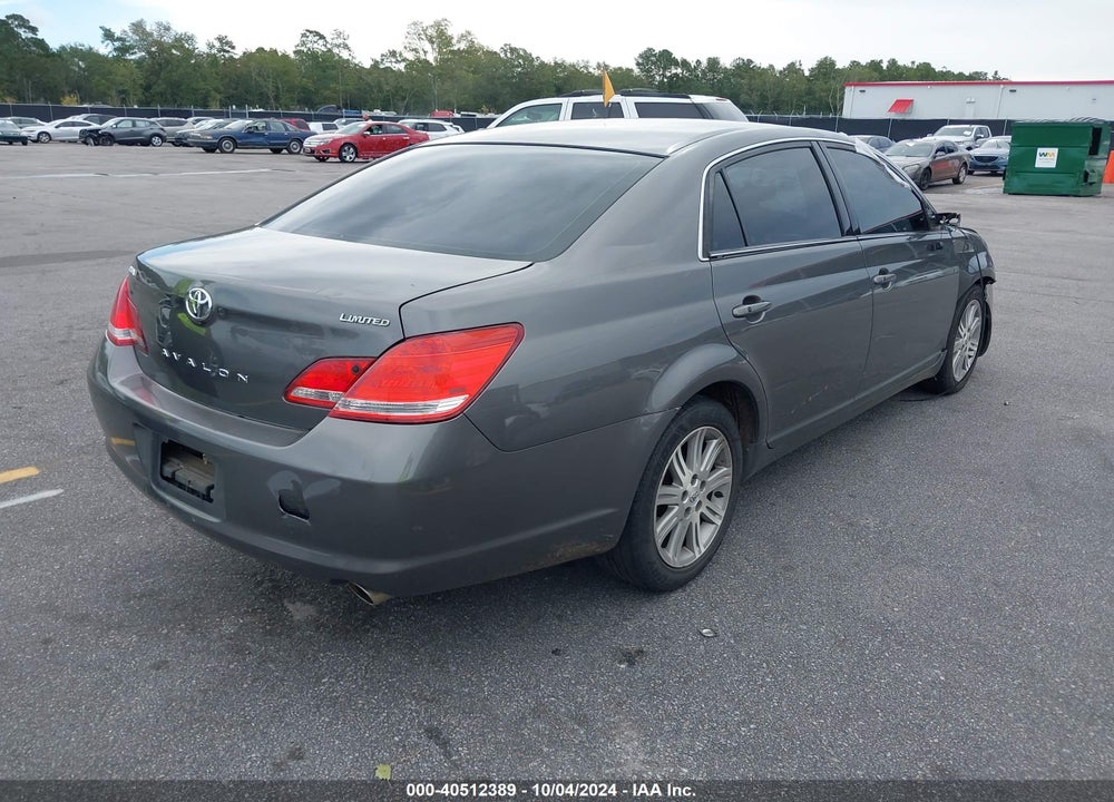 2007 TOYOTA AVALON LIMITED VIN: 4T1BK36B77U187359