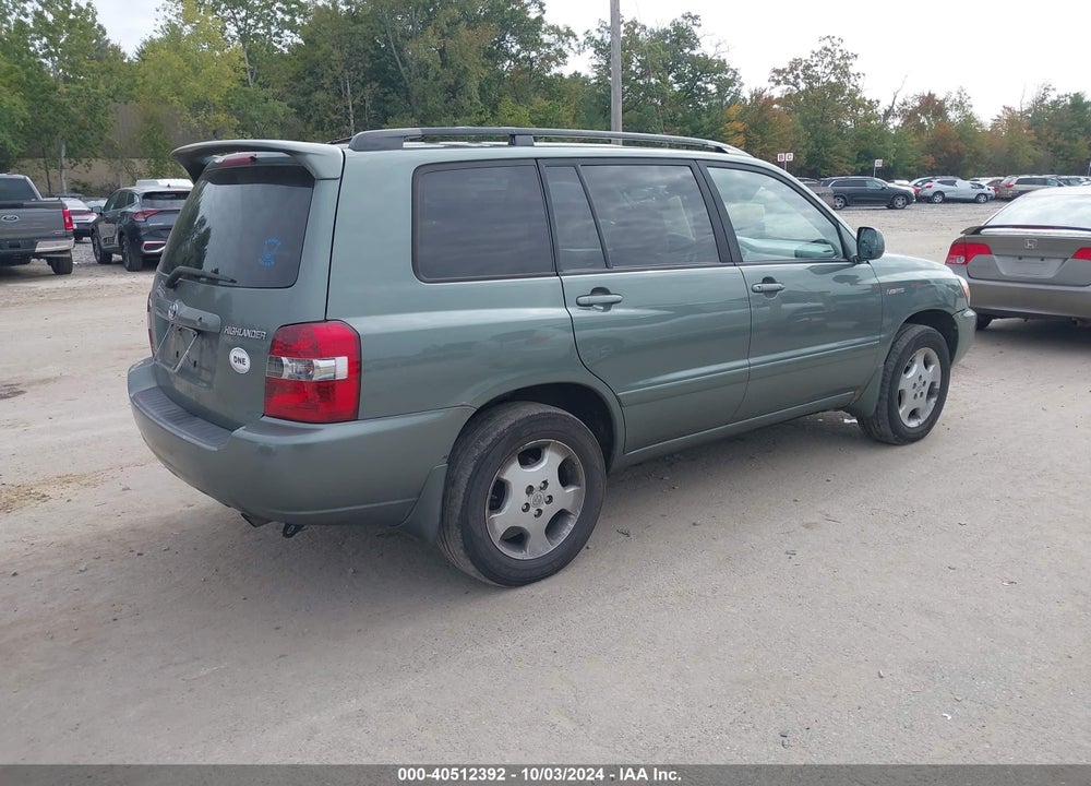 2004 TOYOTA HIGHLANDER LIMITED V6 VIN: JTEEP21A240049870