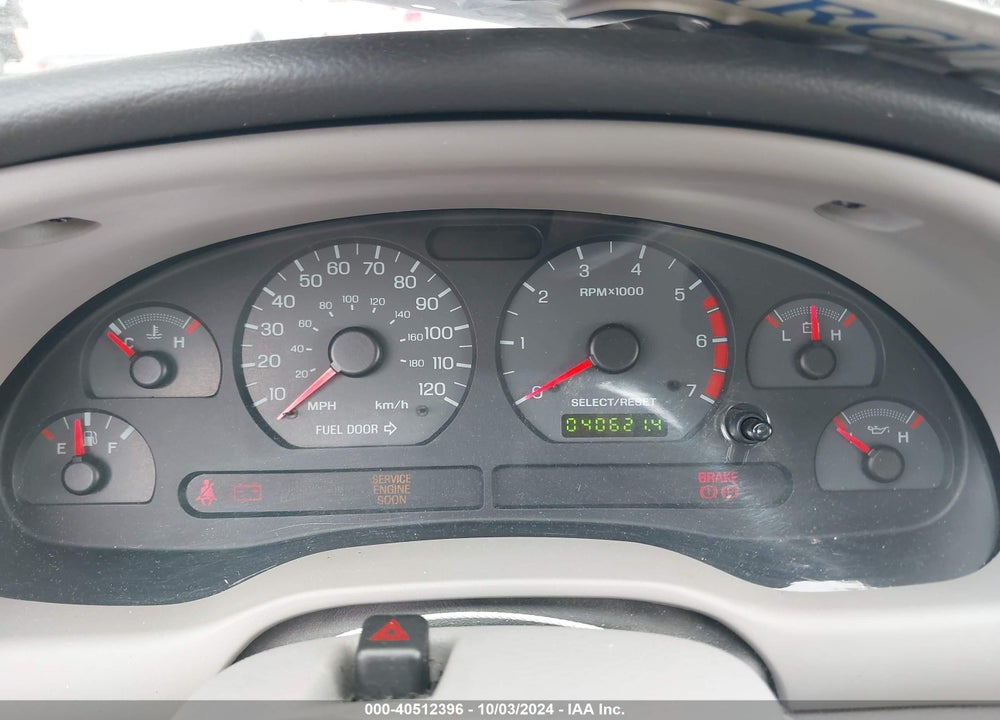2002 FORD MUSTANG VIN: 1FAFP40472F150726