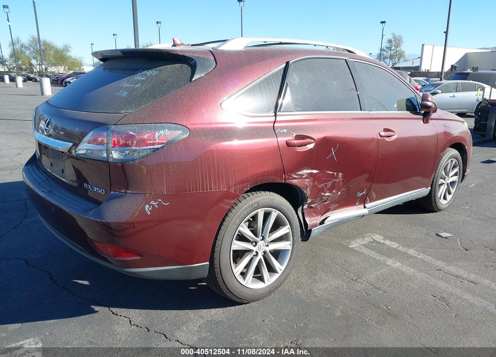2013 LEXUS RX 350 VIN: 2T2ZK1BA6DC100902