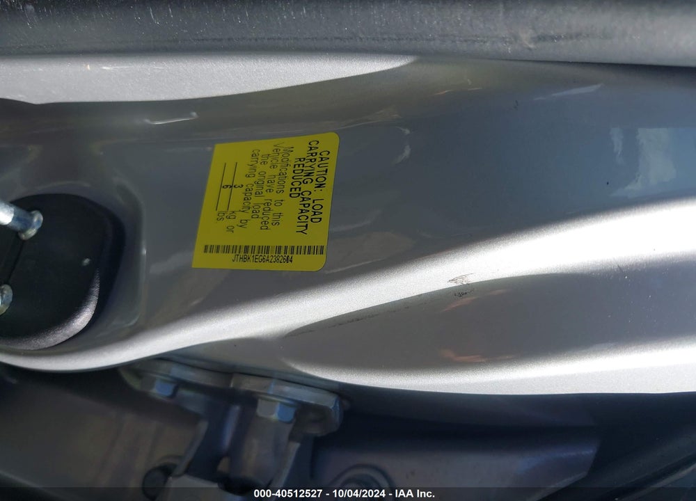 2010 LEXUS ES 350 VIN: JTHBK1EG6A2382604