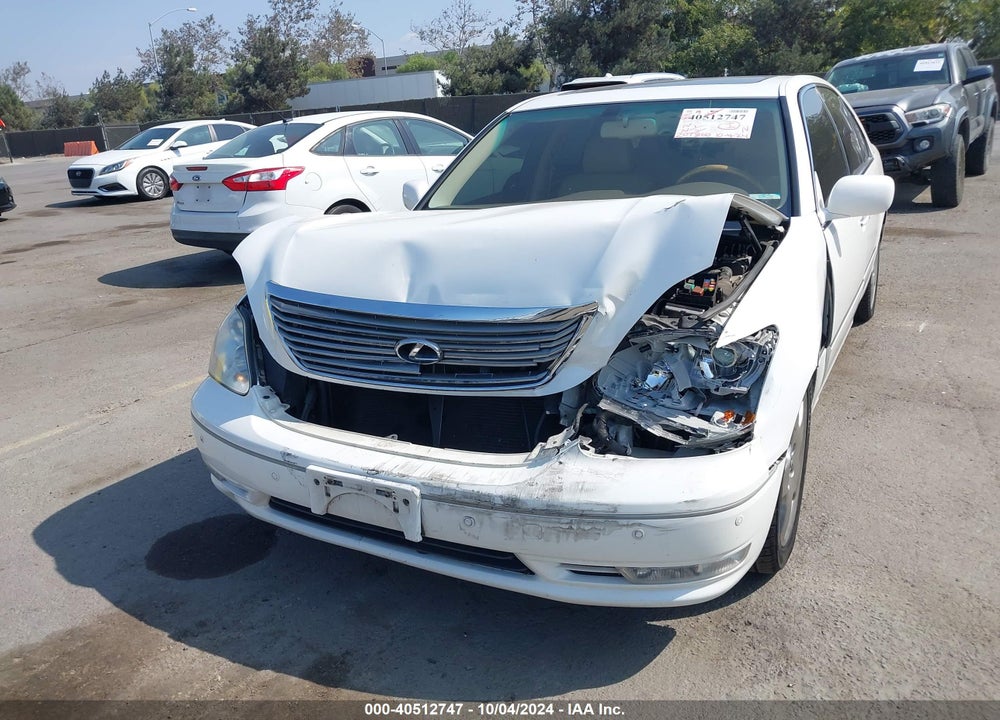 2005 LEXUS LS 430 VIN: JTHBN36F855021730
