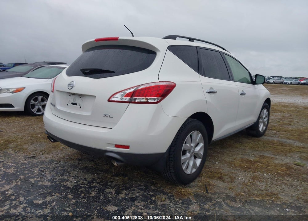 2013 NISSAN MURANO SL VIN: JN8AZ1MU3DW211780