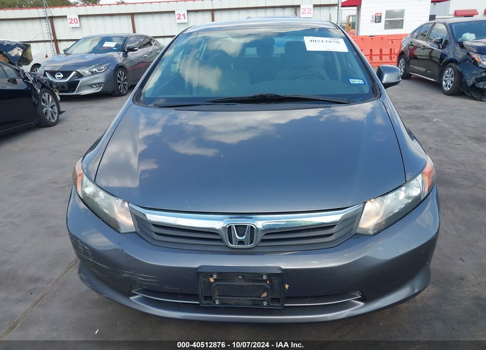 2012 HONDA CIVIC VIN: 19XFB2F52CE036724