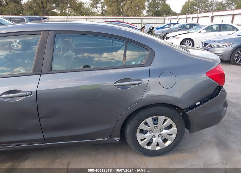 2012 HONDA CIVIC VIN: 19XFB2F52CE036724
