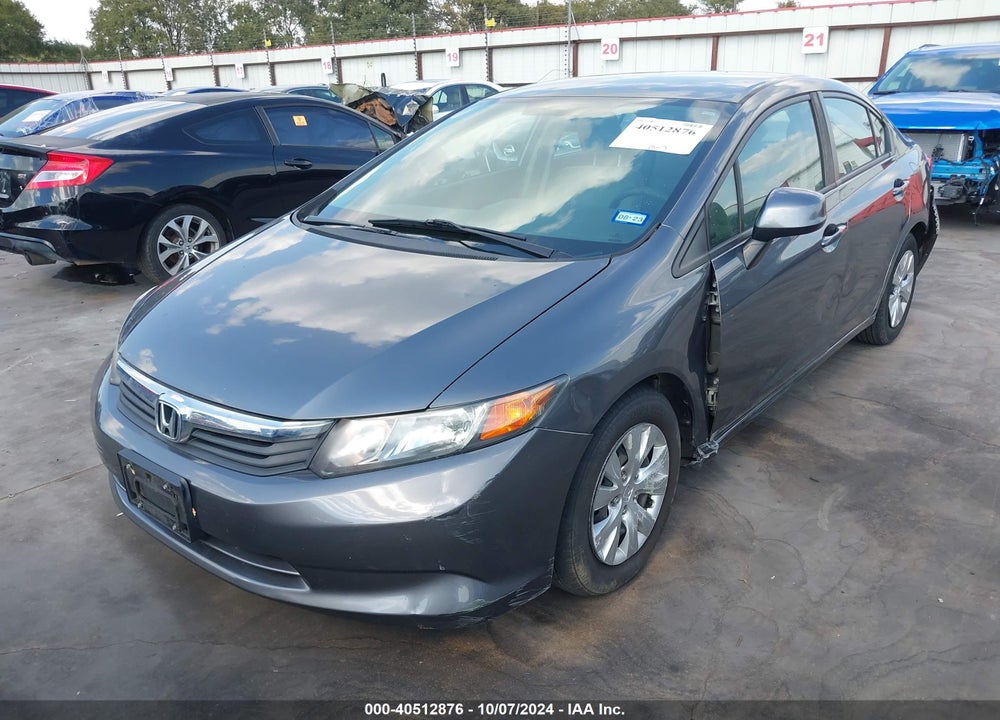 2012 HONDA CIVIC VIN: 19XFB2F52CE036724