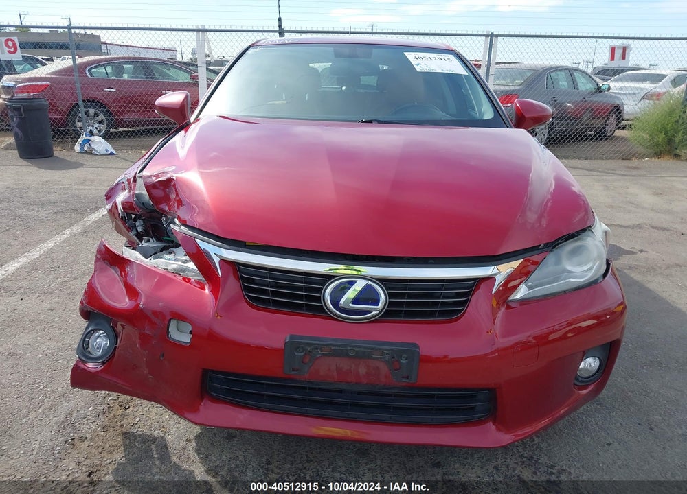 2012 LEXUS CT 200H PREMIUM VIN: JTHKD5BH8C2107060