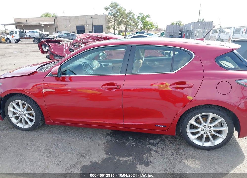 2012 LEXUS CT 200H PREMIUM VIN: JTHKD5BH8C2107060