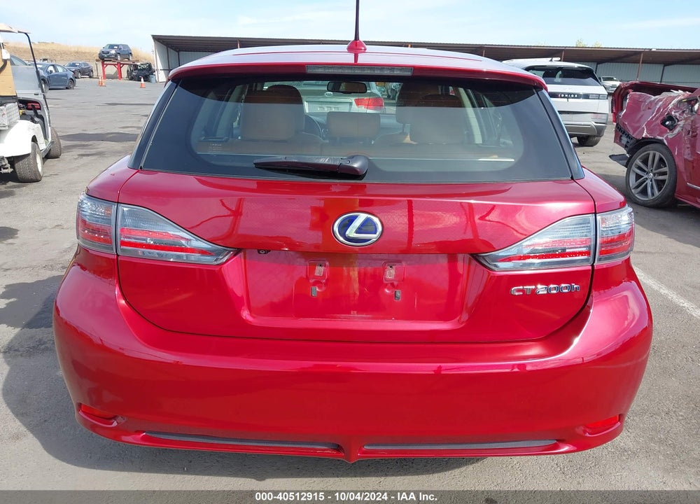 2012 LEXUS CT 200H PREMIUM VIN: JTHKD5BH8C2107060