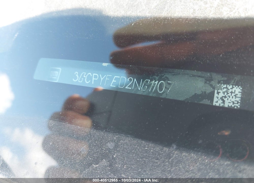 2022 CHEVROLET SILVERADO 1500 LTD VIN: 3GCPYFED2NG110797