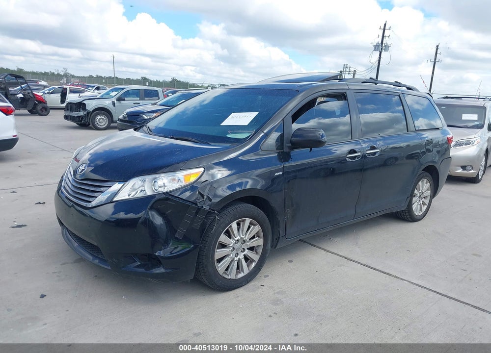 2016 TOYOTA SIENNA XLE 7 PASSENGER VIN: 5TDDK3DC2GS132508