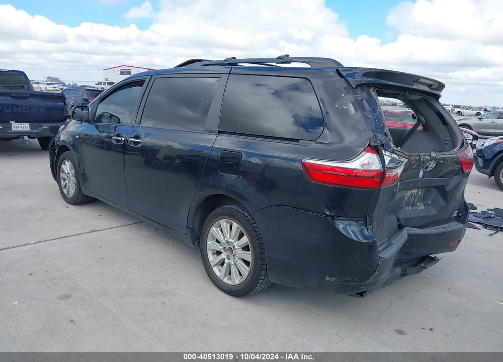 2016 TOYOTA SIENNA XLE 7 PASSENGER VIN: 5TDDK3DC2GS132508