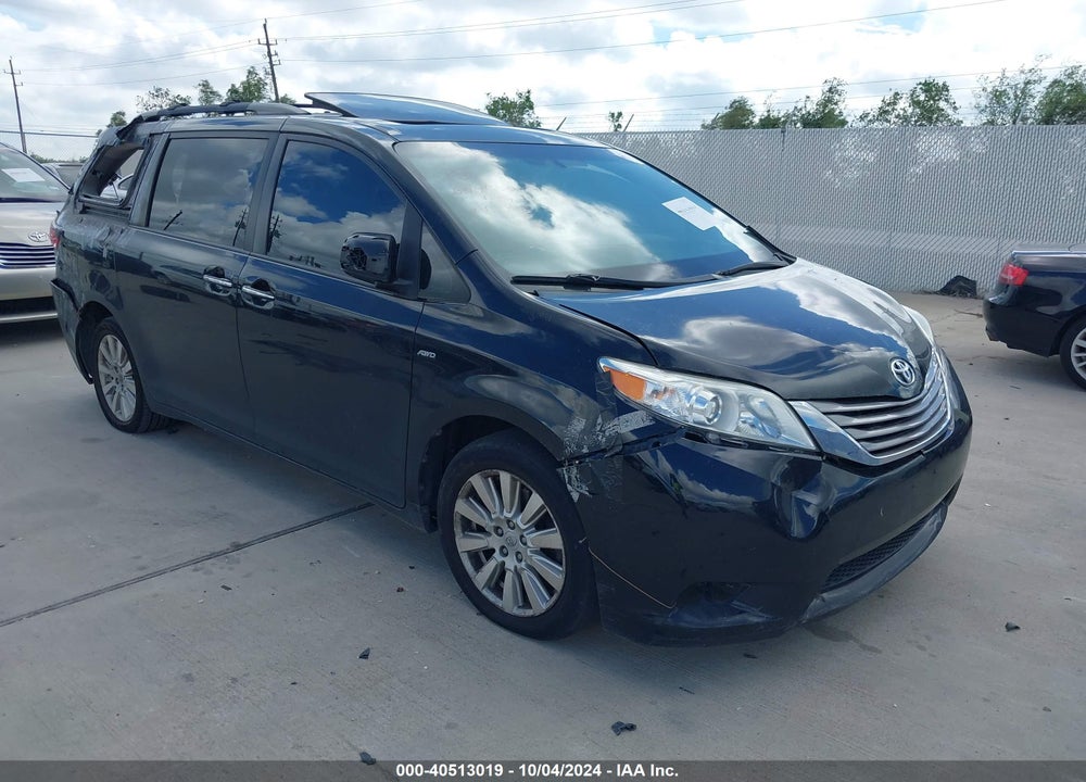 2016 TOYOTA SIENNA XLE 7 PASSENGER VIN: 5TDDK3DC2GS132508