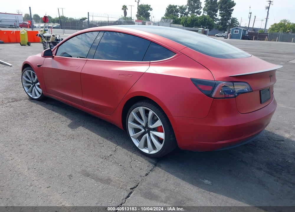 2019 TESLA MODEL 3 LONG RANGE/PERFORMANCE VIN: 5YJ3E1EB9KF413635