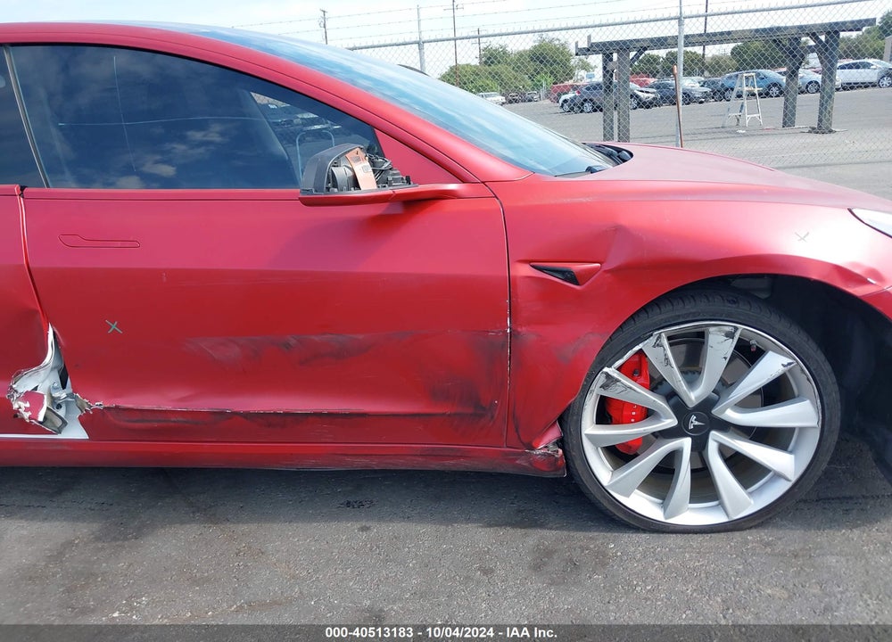 2019 TESLA MODEL 3 LONG RANGE/PERFORMANCE VIN: 5YJ3E1EB9KF413635