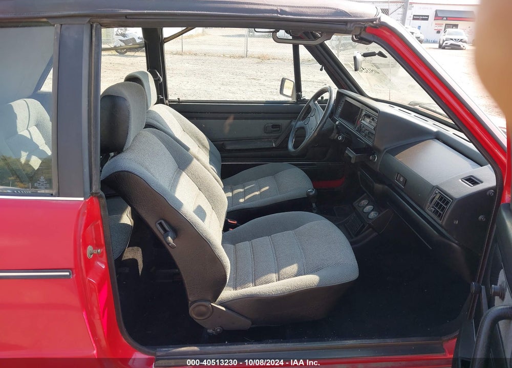 1987 VOLKSWAGEN CABRIOLET VIN: WVWCA0157HK009797