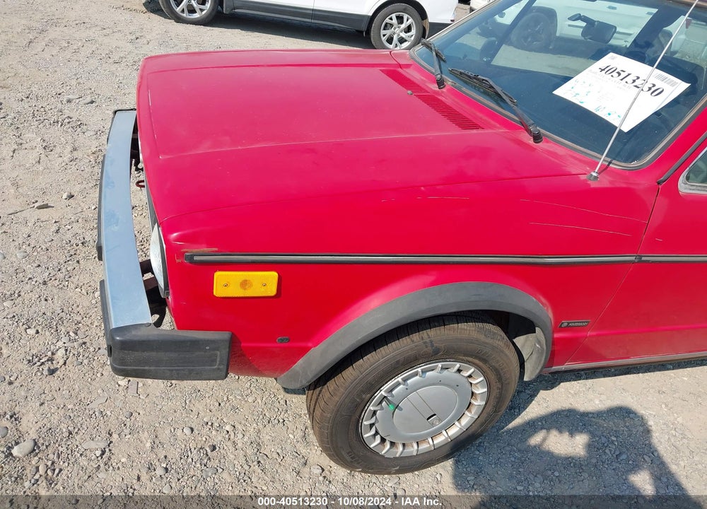 1987 VOLKSWAGEN CABRIOLET VIN: WVWCA0157HK009797