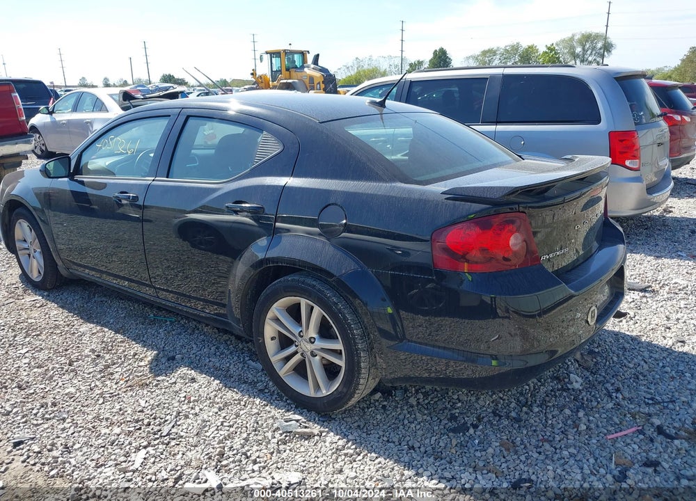 2013 DODGE AVENGER SXT VIN: 1C3CDZCB2DN742352